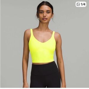 Lululemon Athletica Neon Yellow Crop Top